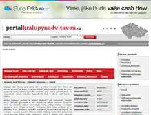 Tablet Screenshot of portalkralupynadvltavou.cz
